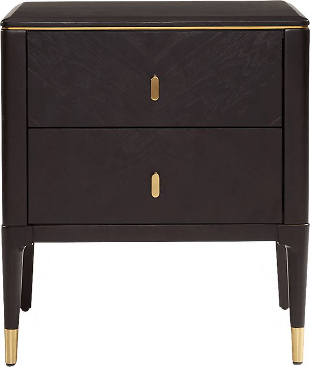 Azaloak Black and Gold Nightstand - Thumbnail - Image 3