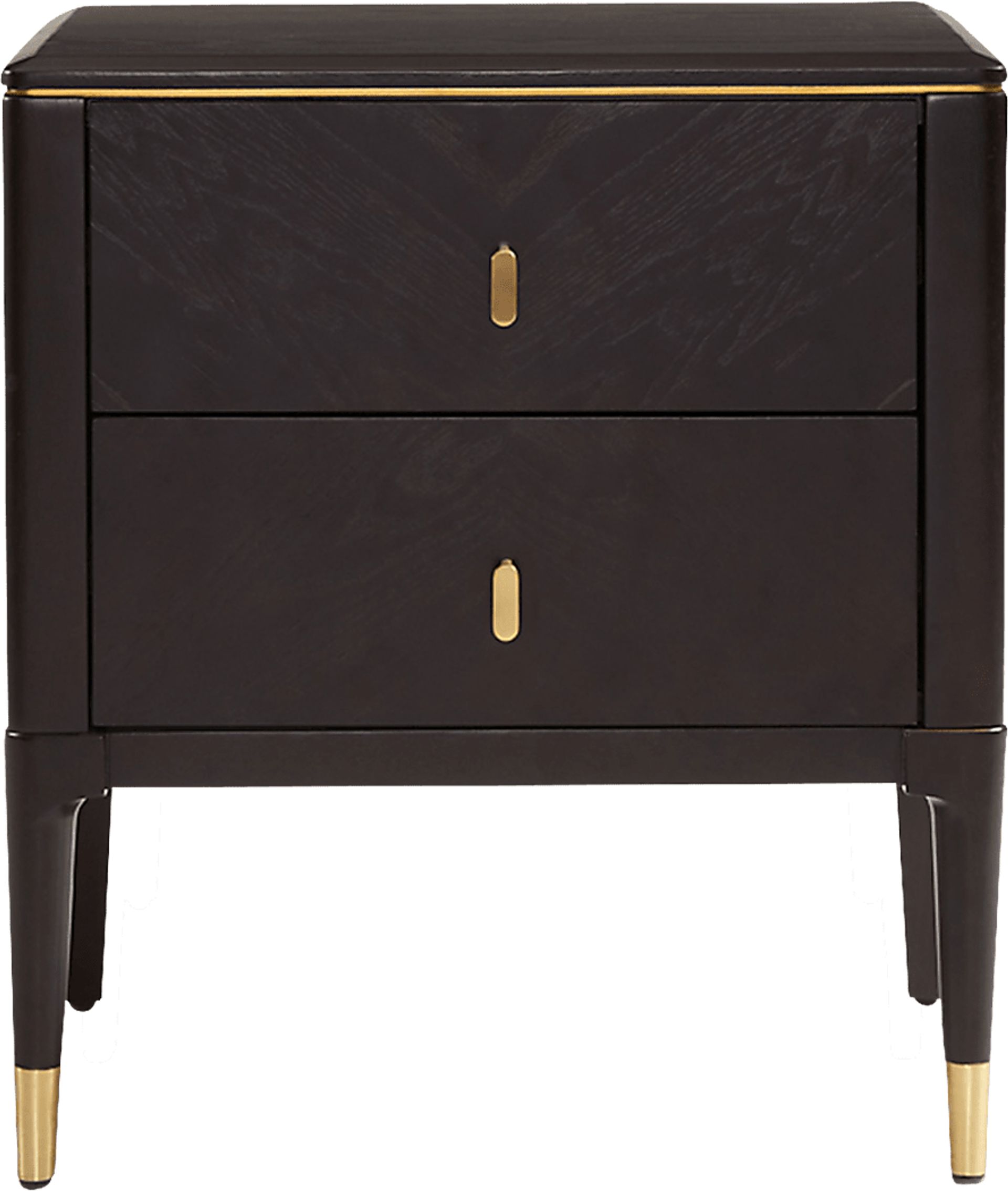 Azaloak Black and Gold Nightstand - Image 3