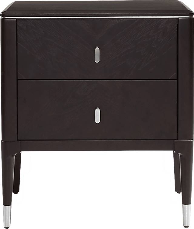 Azaloak Black and Silver Nightstand - Thumbnail - Image 3