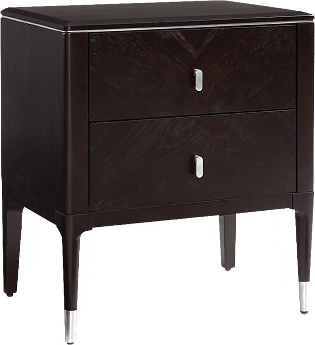 Azaloak Black and Silver Nightstand - Thumbnail - Image 1