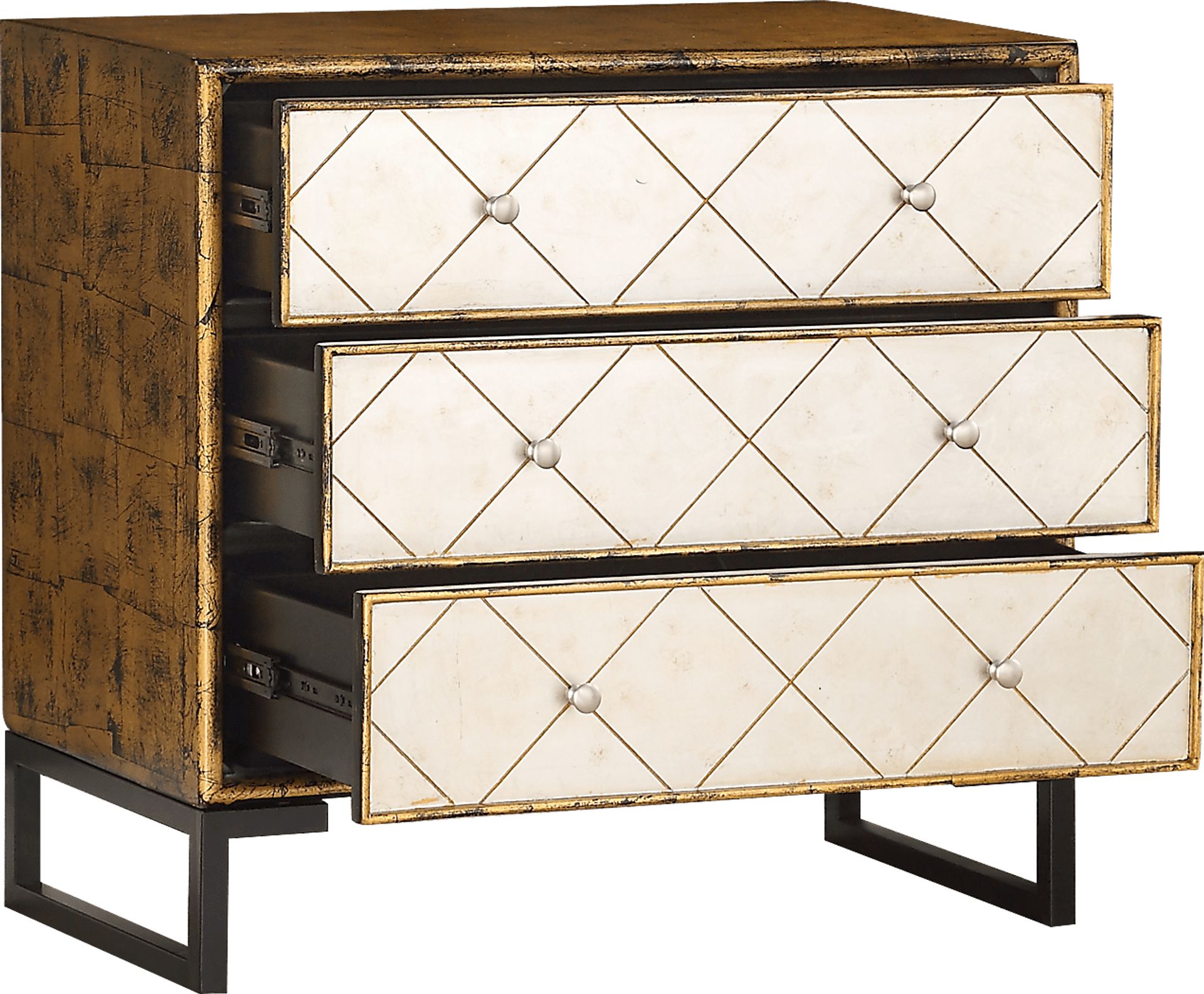 Azen Gold Accent Cabinet - Image 3