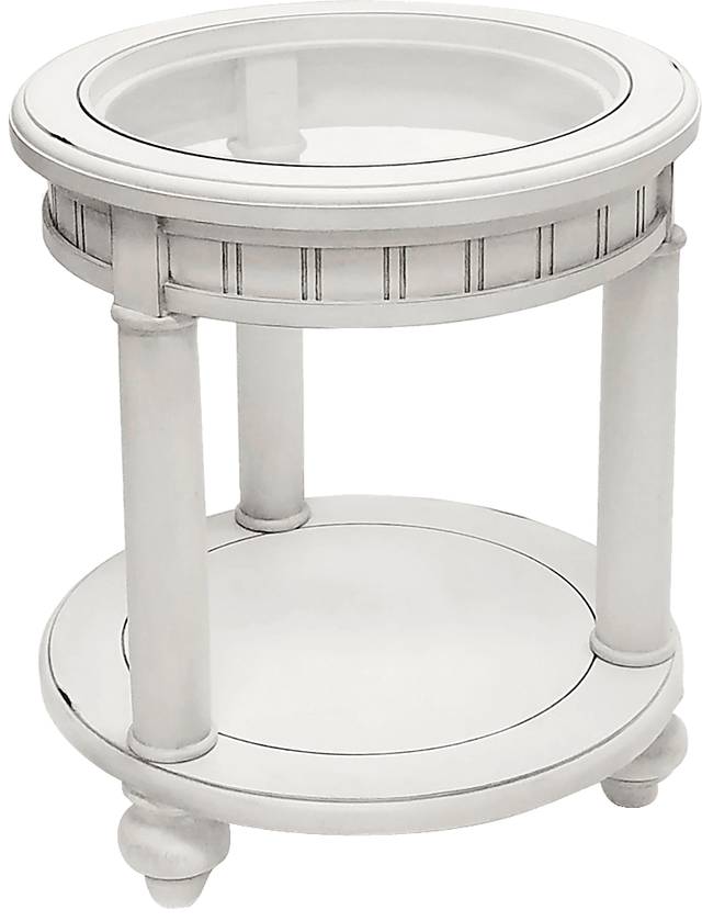 Azesh White End Table - Thumbnail - Image 3