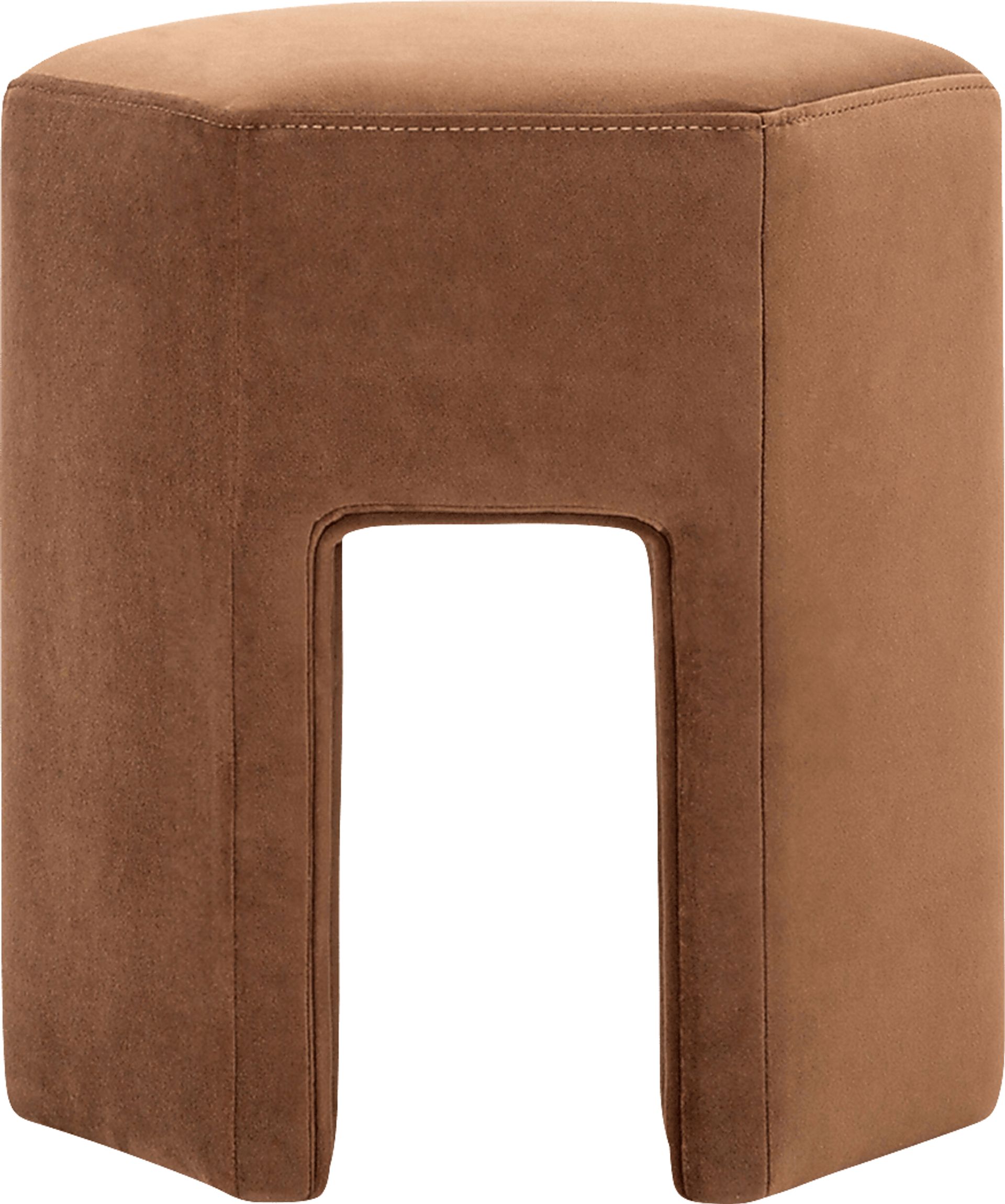 Azisa Brown Ottoman - Image 2