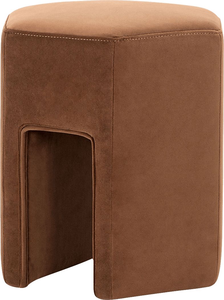 Azisa Brown Ottoman