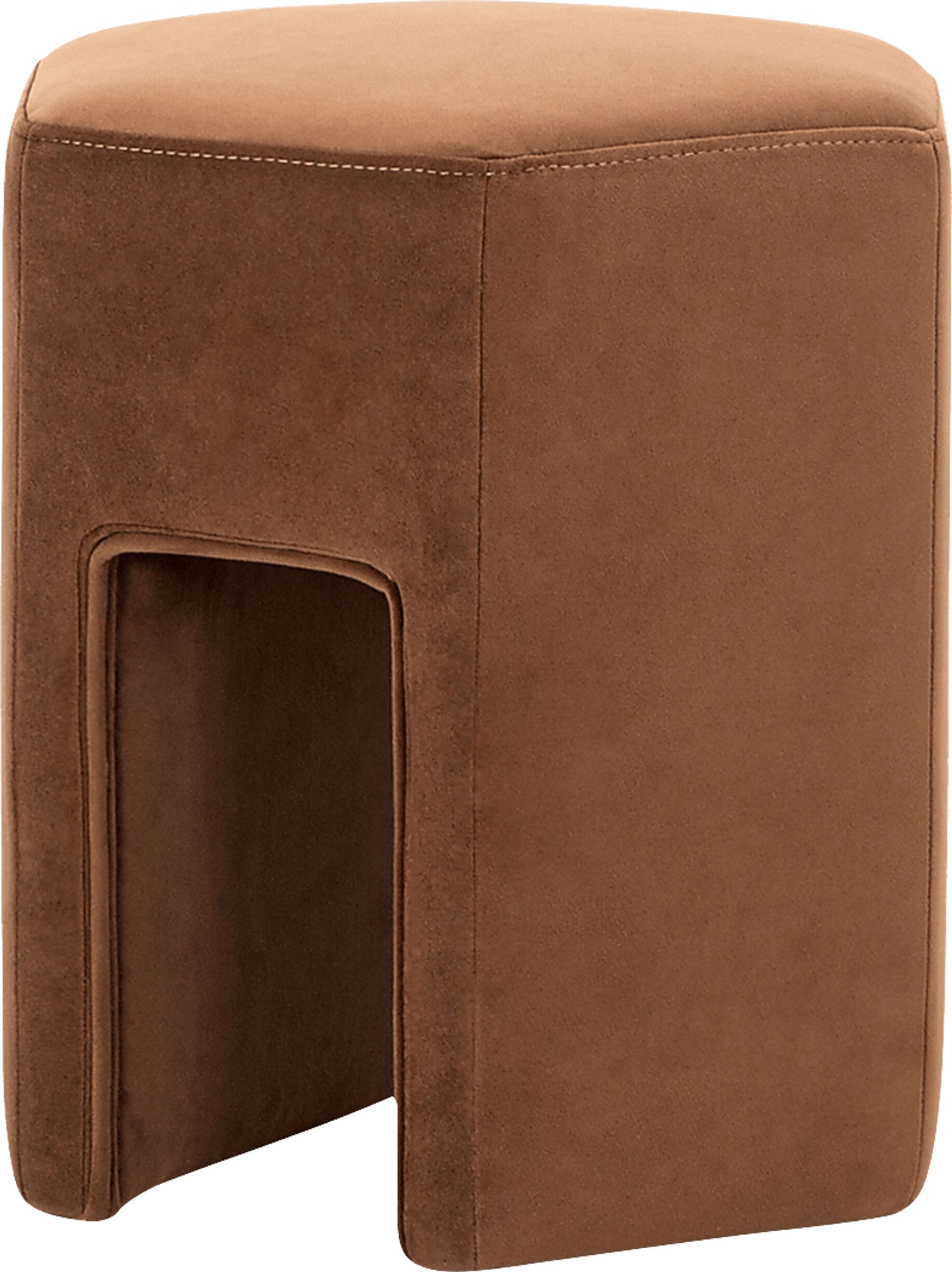 Azisa Brown Ottoman - Image 1