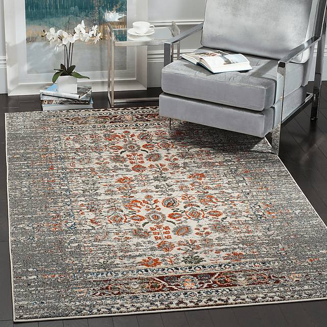 Aziza Gray 5'1 x 7'7 Rug - Thumbnail - Image 4