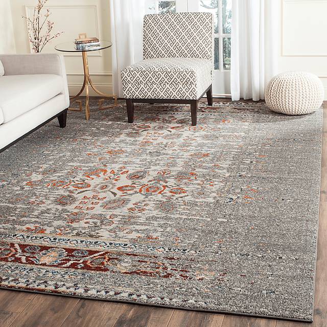 Aziza Gray 8' x 11' Rug - Thumbnail - Image 2
