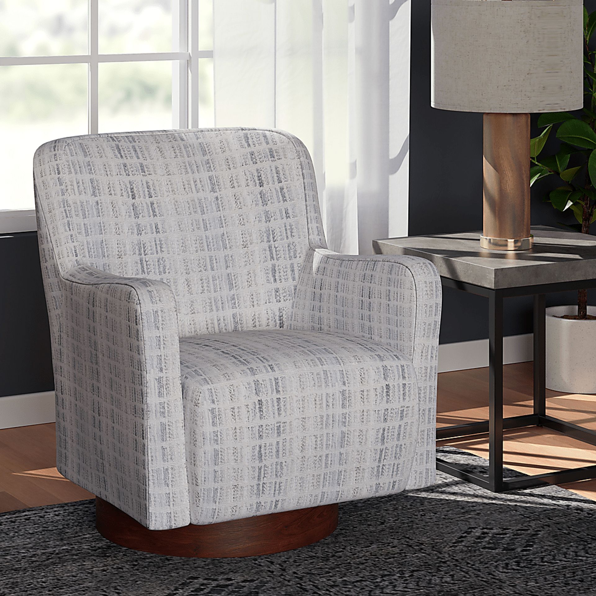 Azizi Gray Accent Chair - Image 2