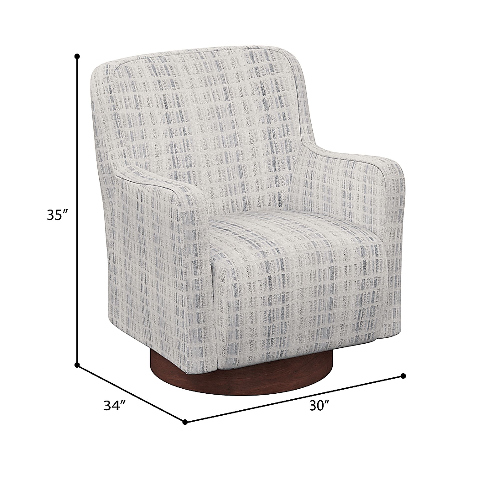 Azizi Gray Accent Chair - Image 6