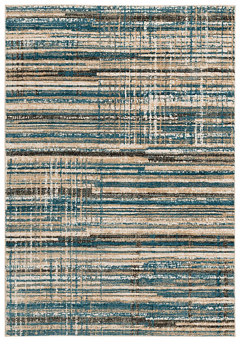 Azmer 3' x 5' Blue Rug