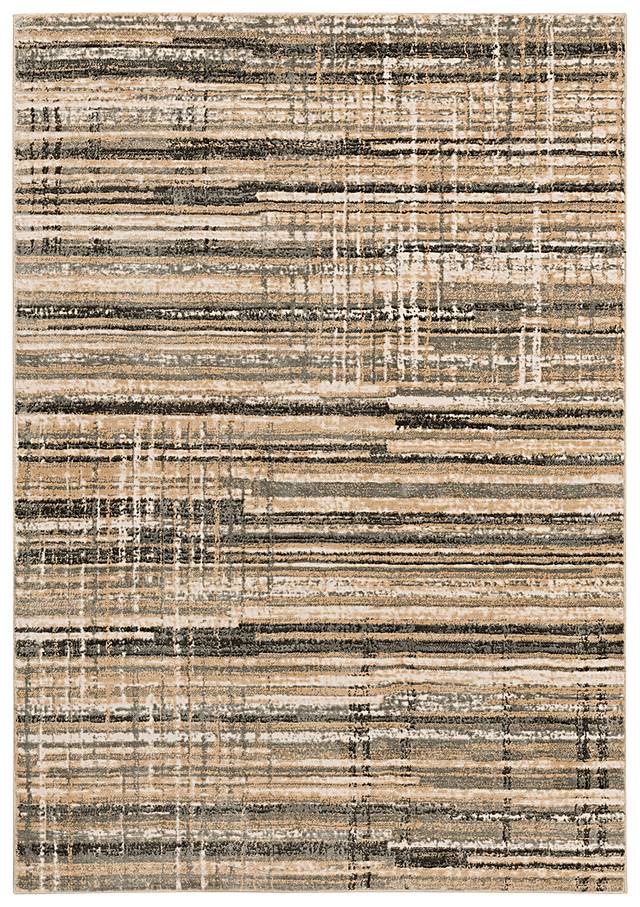 Azmer 5' x 7' Gray/Brown Rug - Thumbnail - Image 1