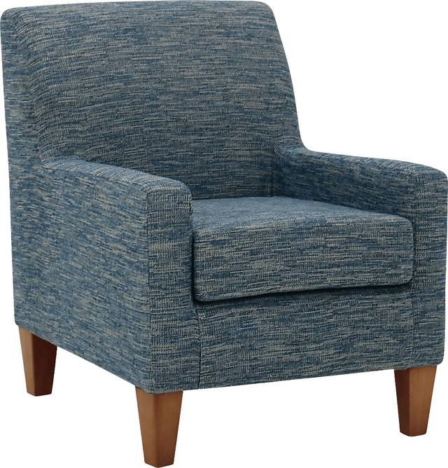 Azrae Navy Accent Chair - Thumbnail - Image 1