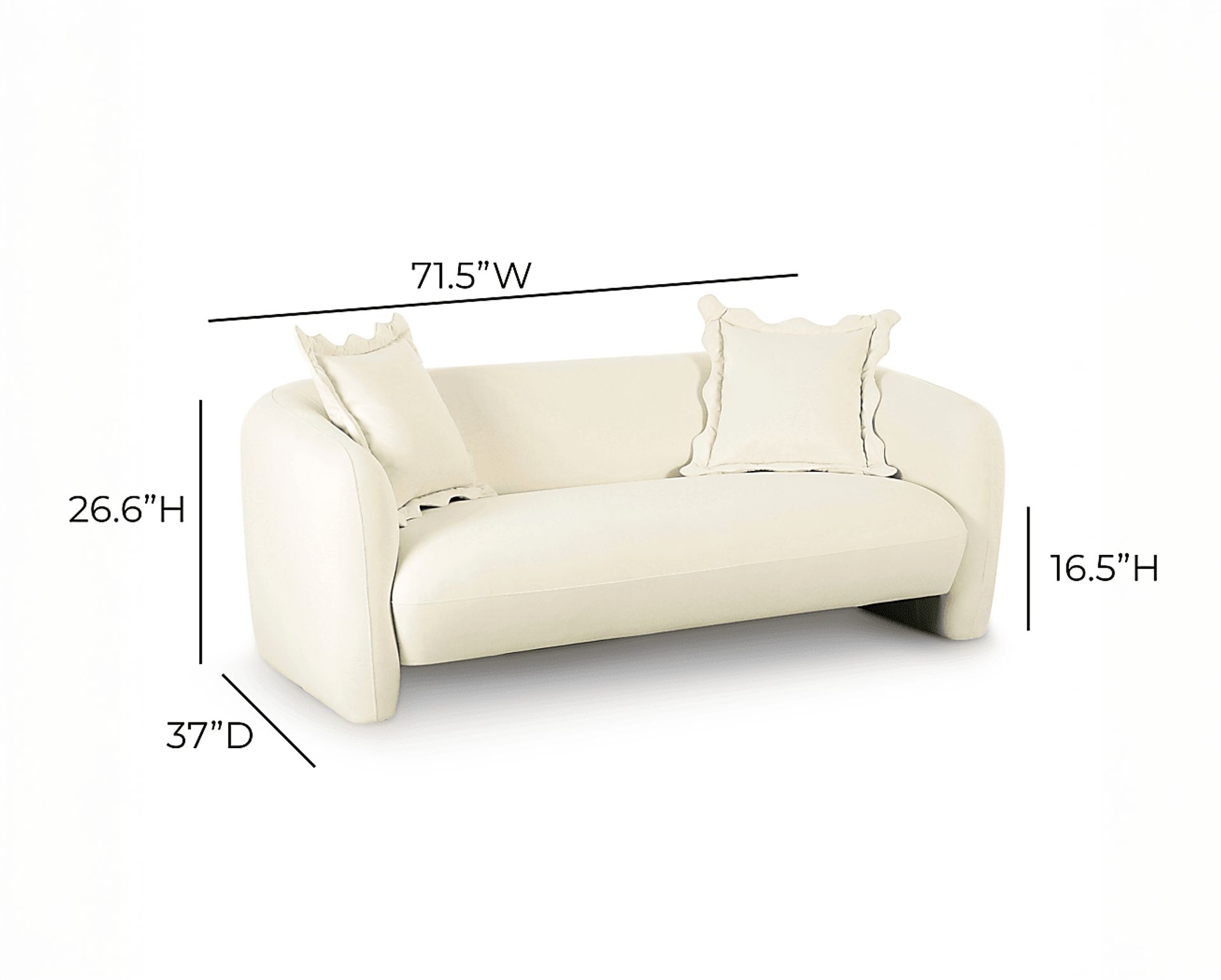 Azrael Beige Loveseat - Image 4