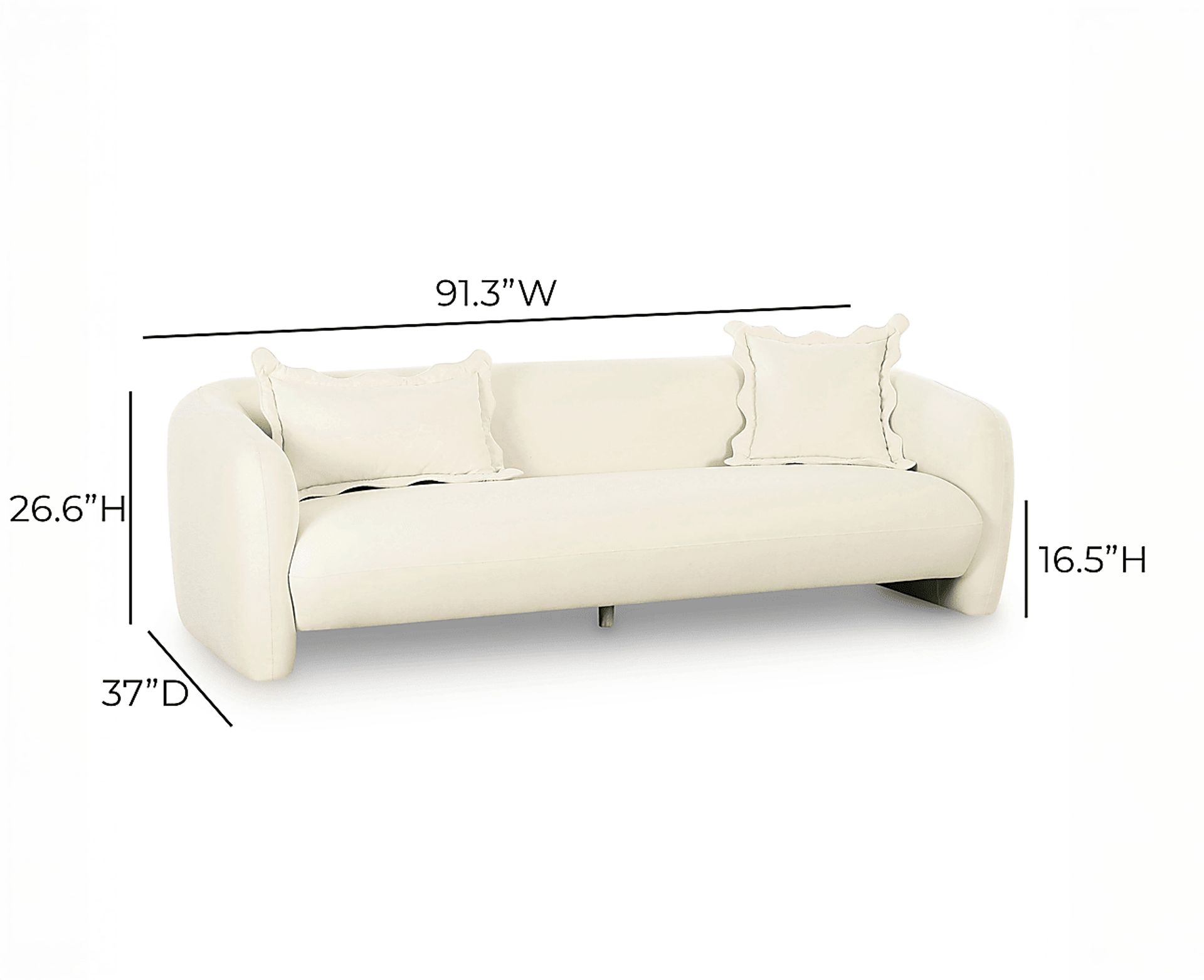 Azrael Beige Sofa - Image 4