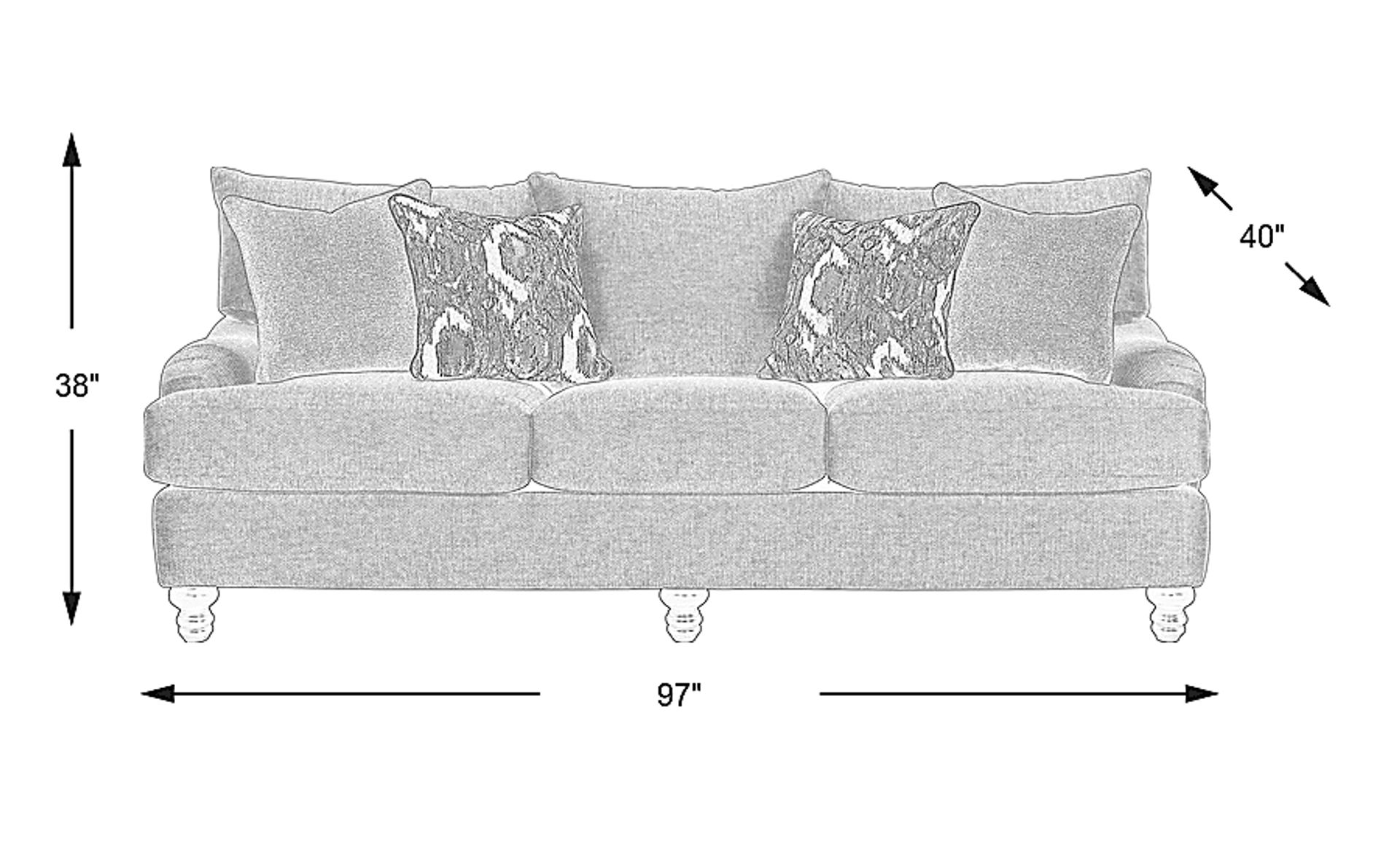 Dimension Image. Please refer to the Dimension Tab on this page for dimension details.
