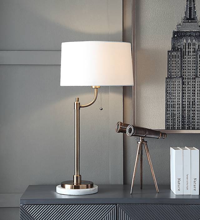 Azure Cove Brass Lamp, Set of 2 - Thumbnail - Image 2