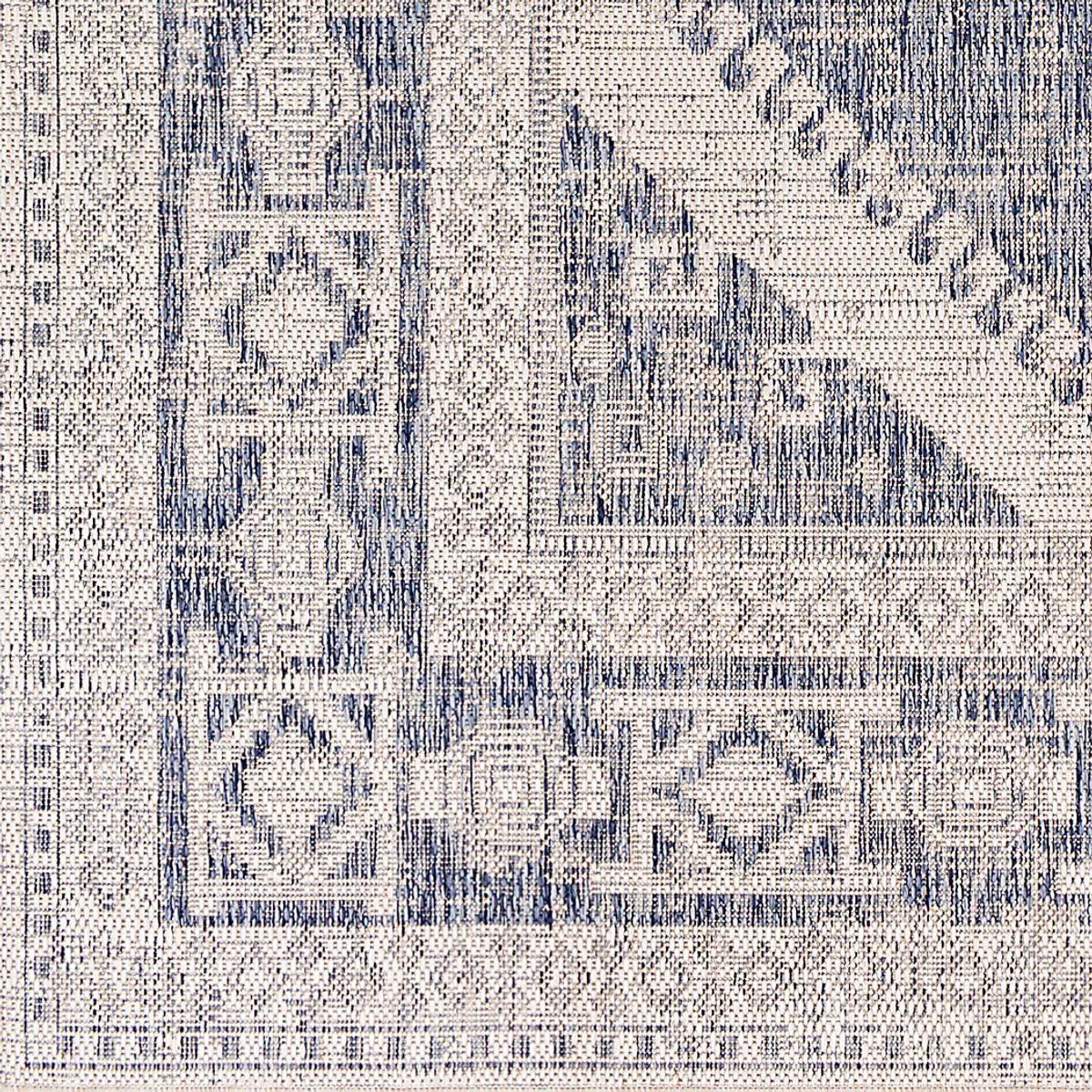 Azure Mesa Blue Outdoor Rug | Rooms to Go