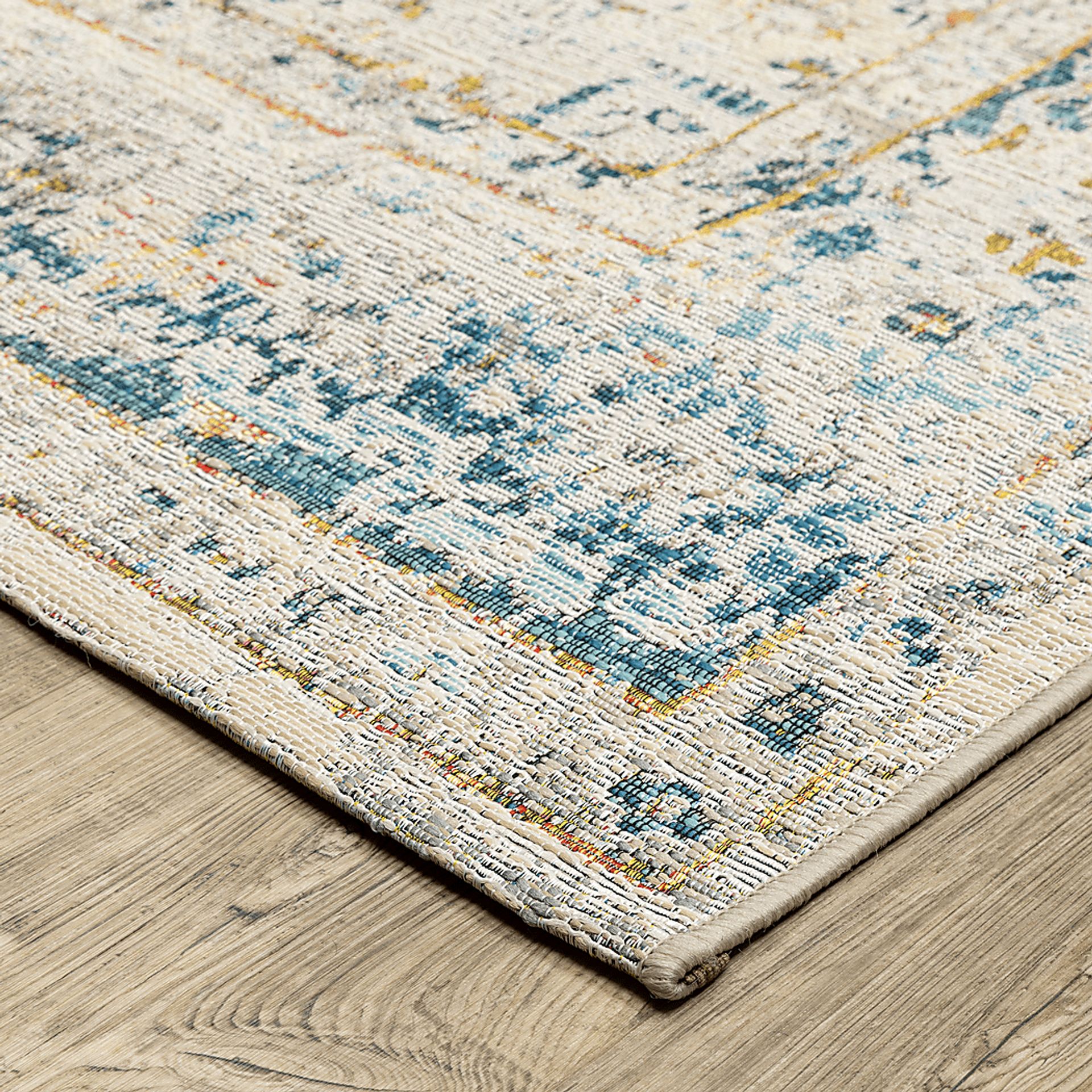 Azure Mist Blue 7'10 x 10' Indoor/Outdoor Rug - Image 3
