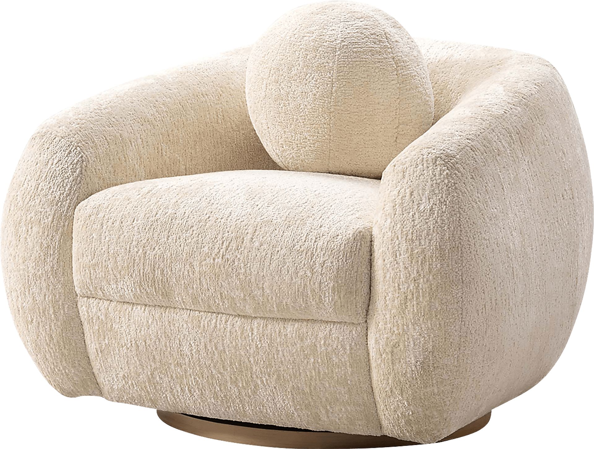 Azurelee Cream Accent Chair - Image 4