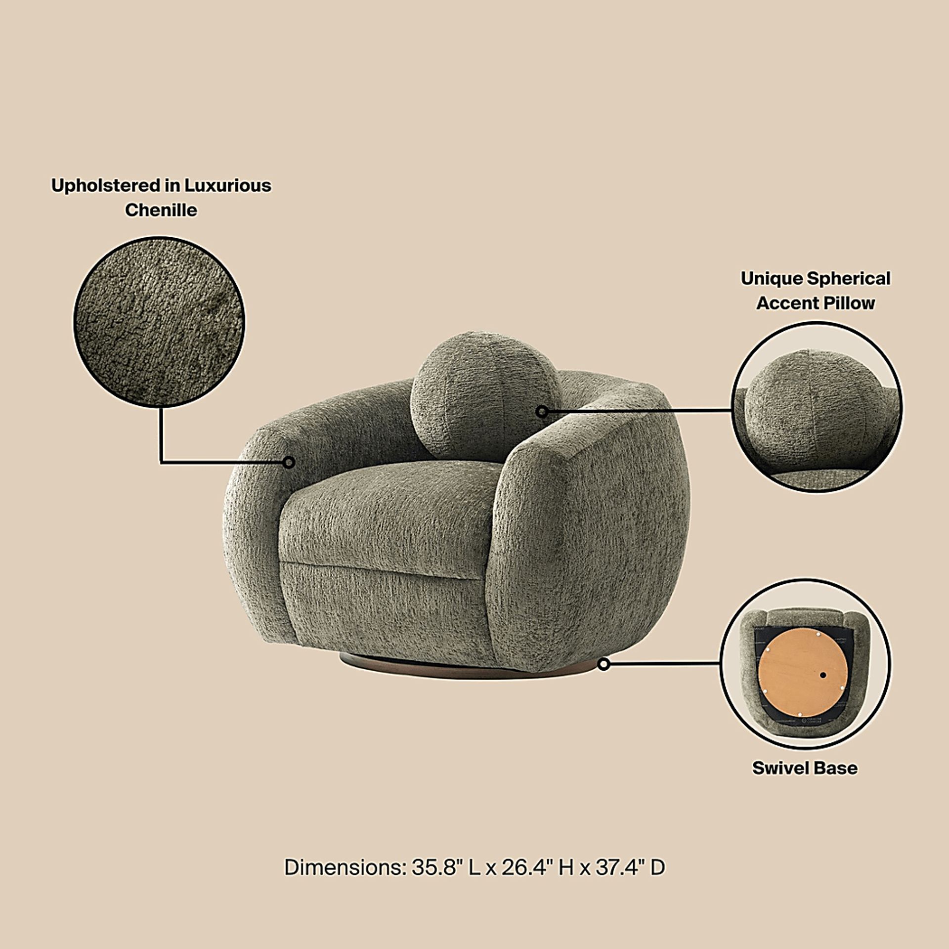 Azurelee Green Accent Chair - Image 11