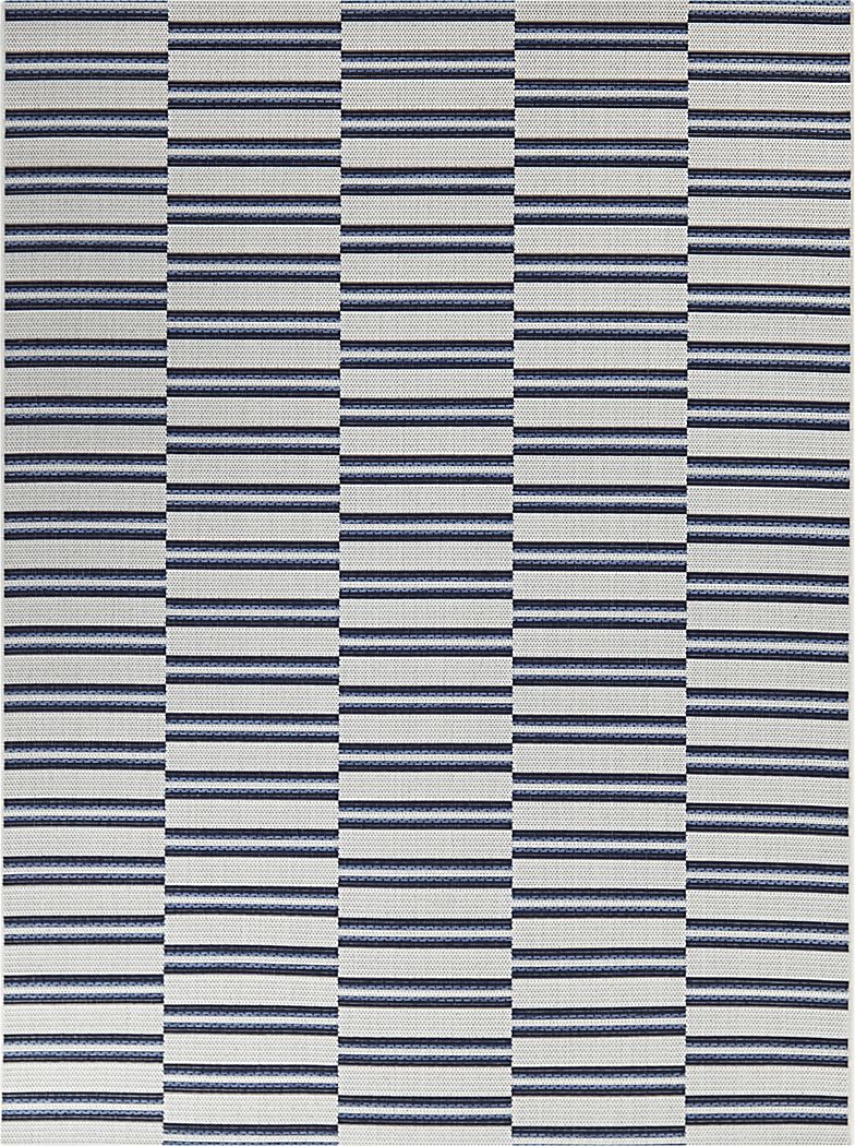 Azurine Blue 7'10 x 10' Indoor/Outdoor Rug