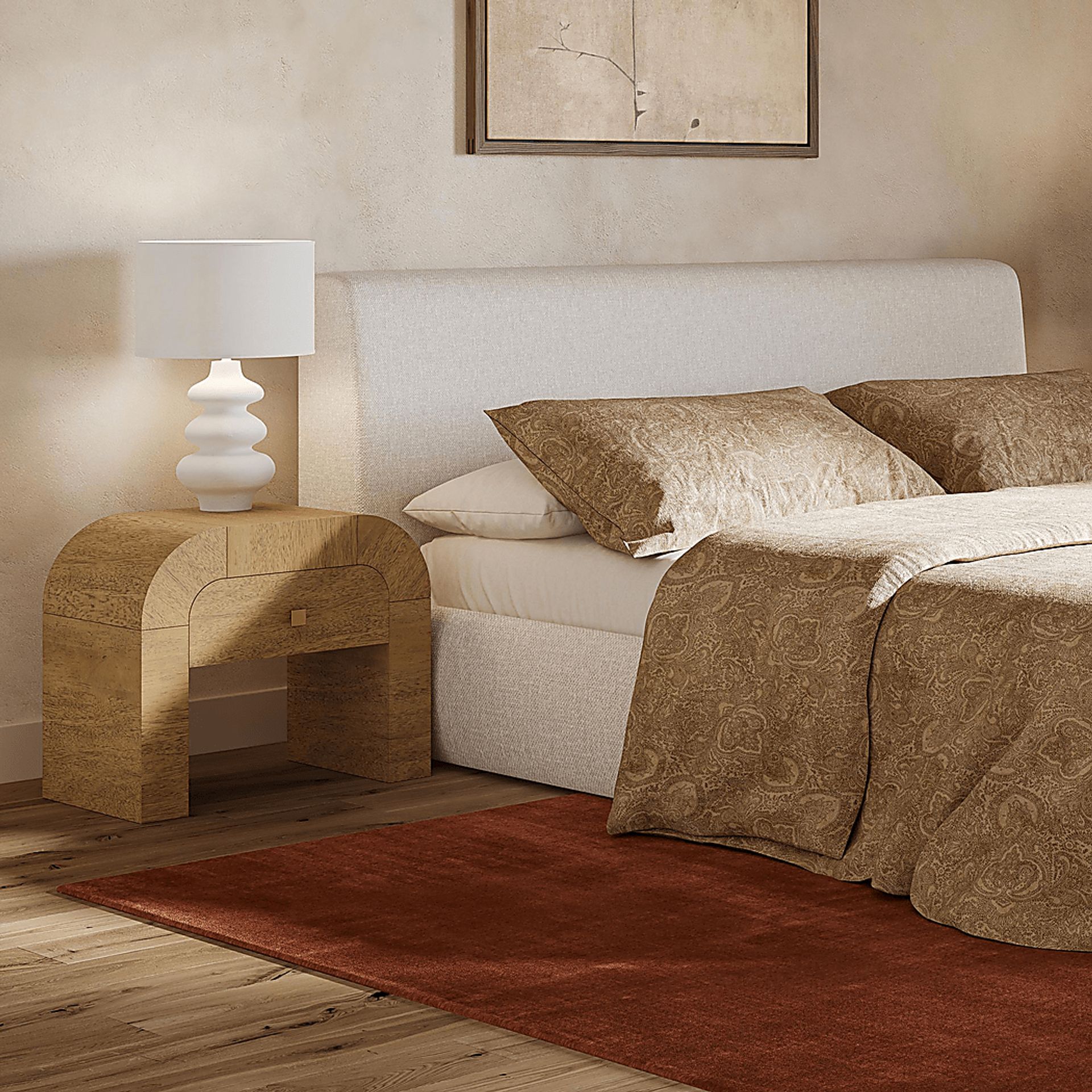 Azurite Brown Nightstand - Image 2