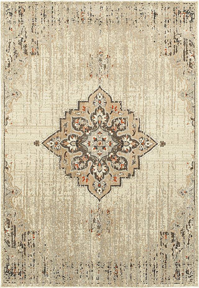 Azzaro Ivory 6'7 x 9'6 Rug - Thumbnail - Image 1