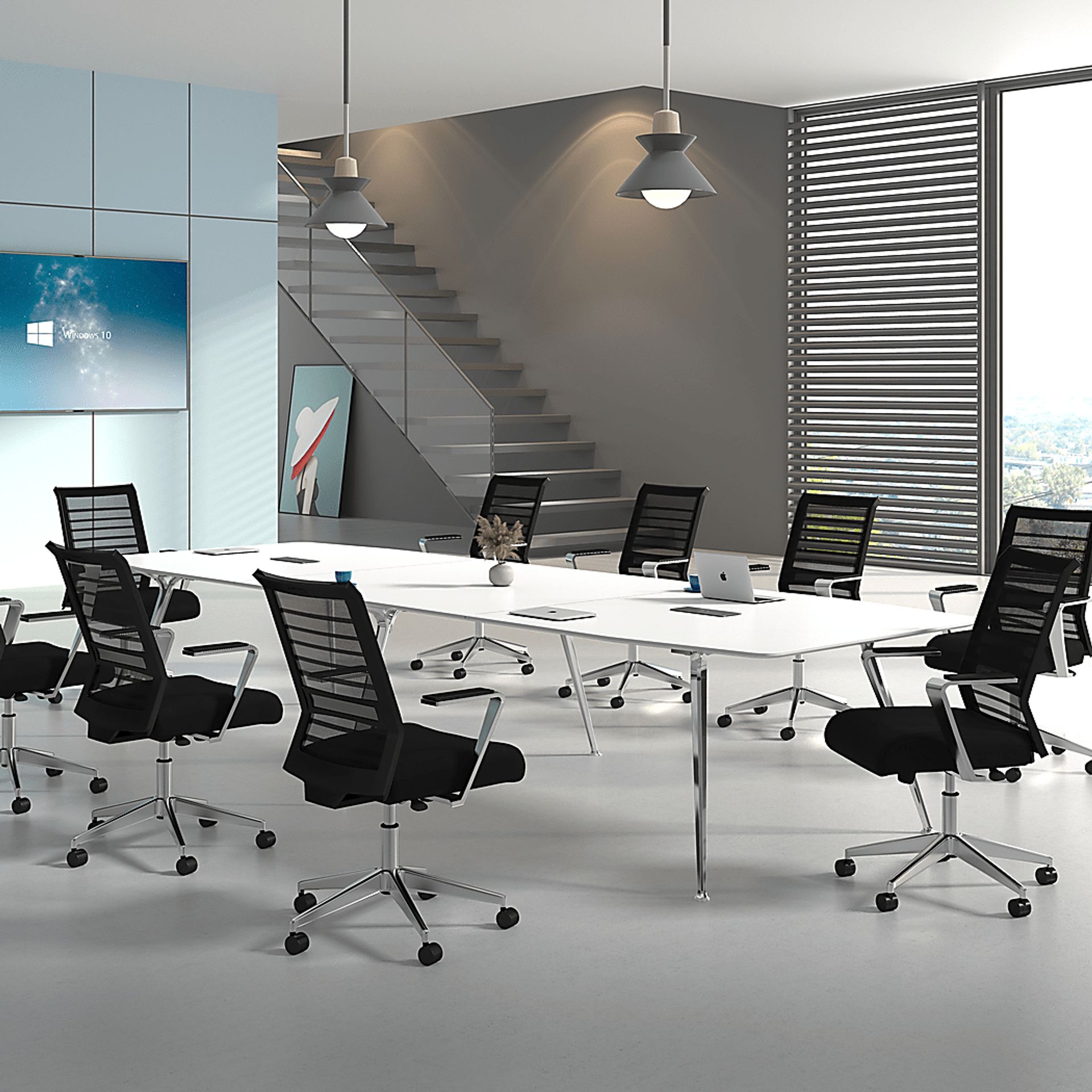 Baafi Black Desk Chair - Image 3