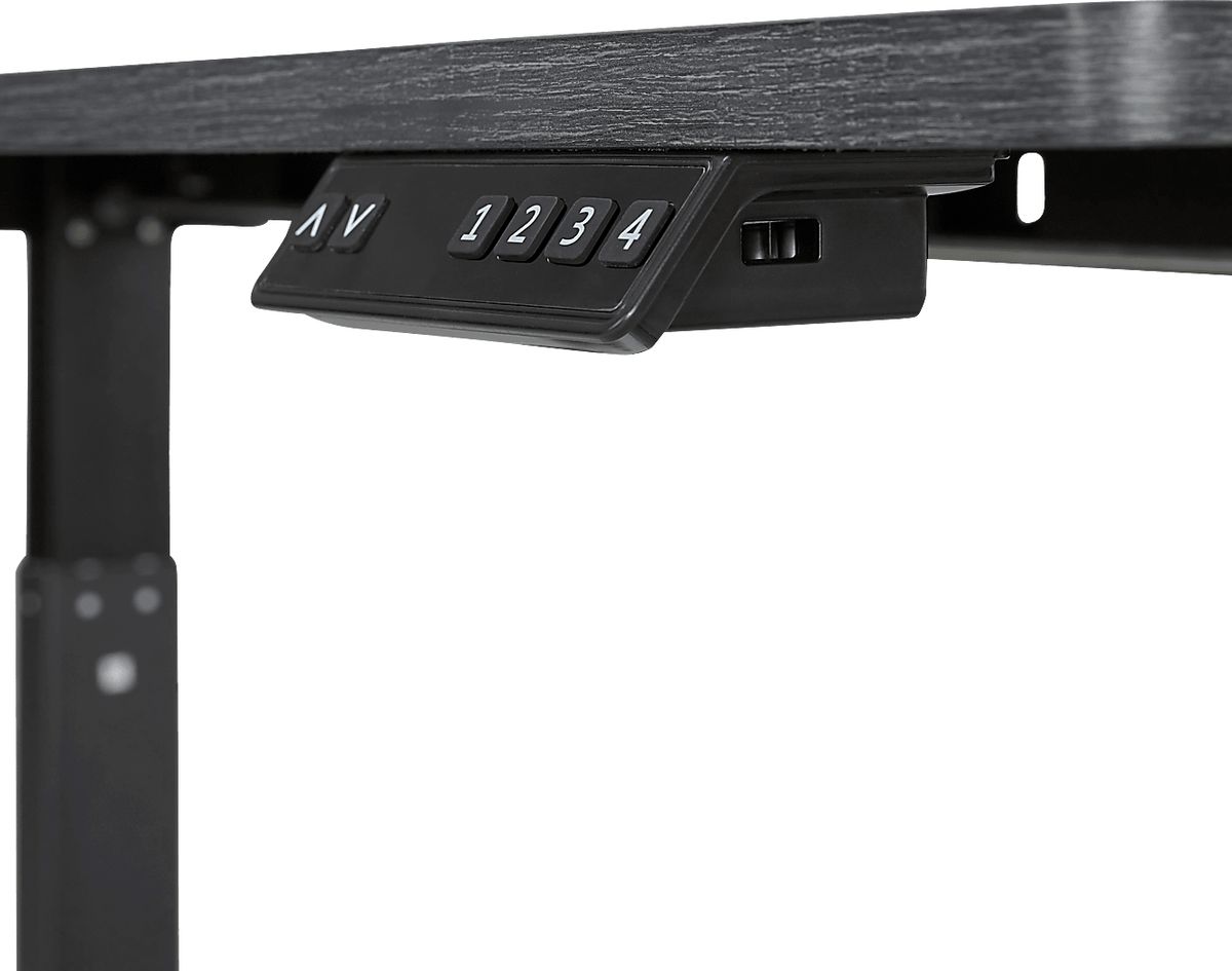 Baben Black Metal Adjustable Height | Rooms to Go