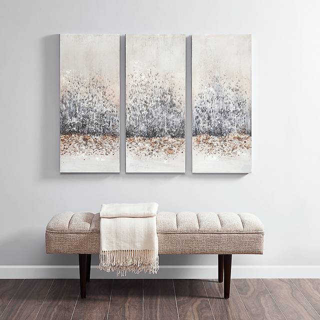 Babigian Gray Artwork, Set of 3 - Thumbnail - Image 3