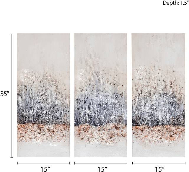 Babigian Gray Artwork, Set of 3 - Thumbnail - Image 4