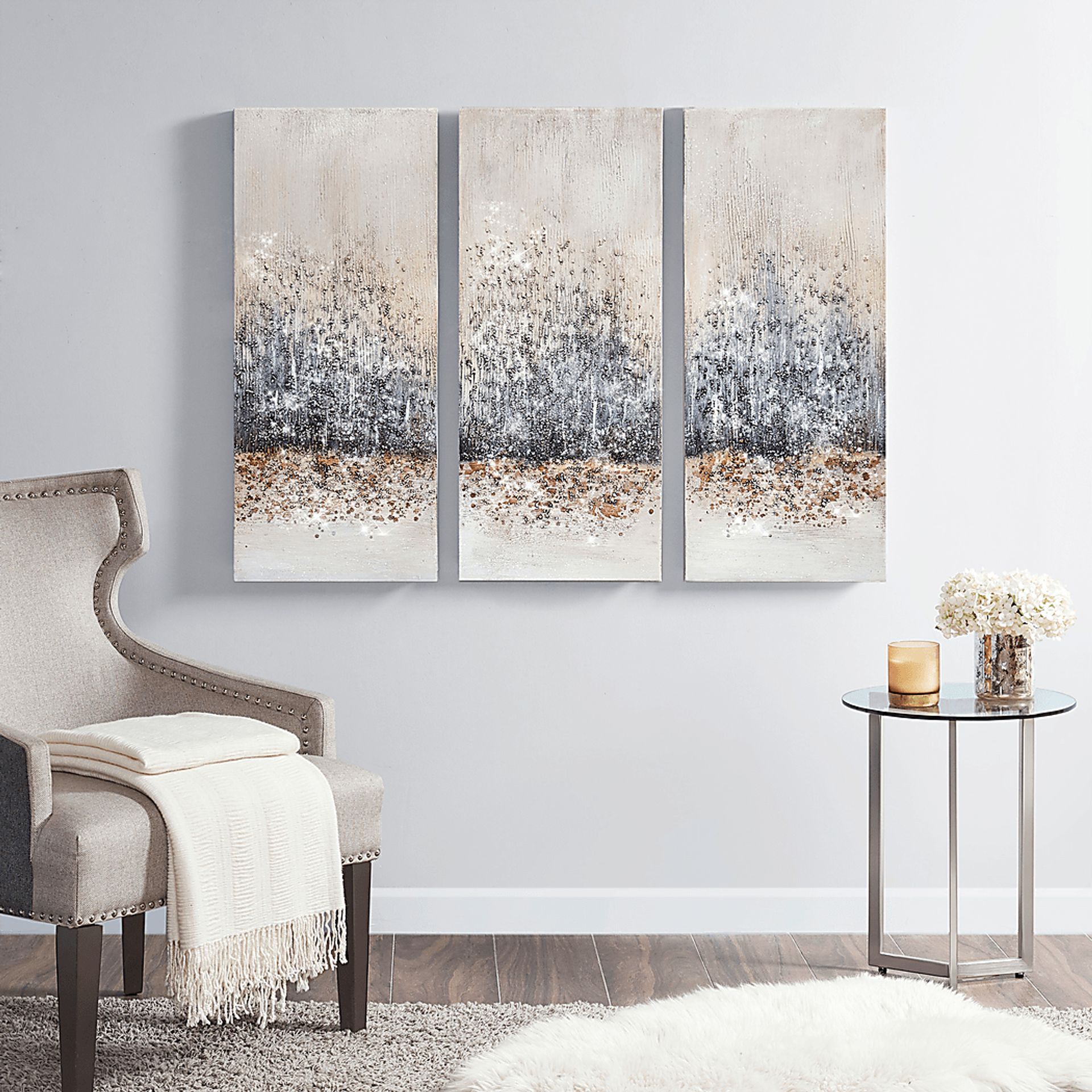 Babigian Gray Artwork, Set of 3 - Image 5
