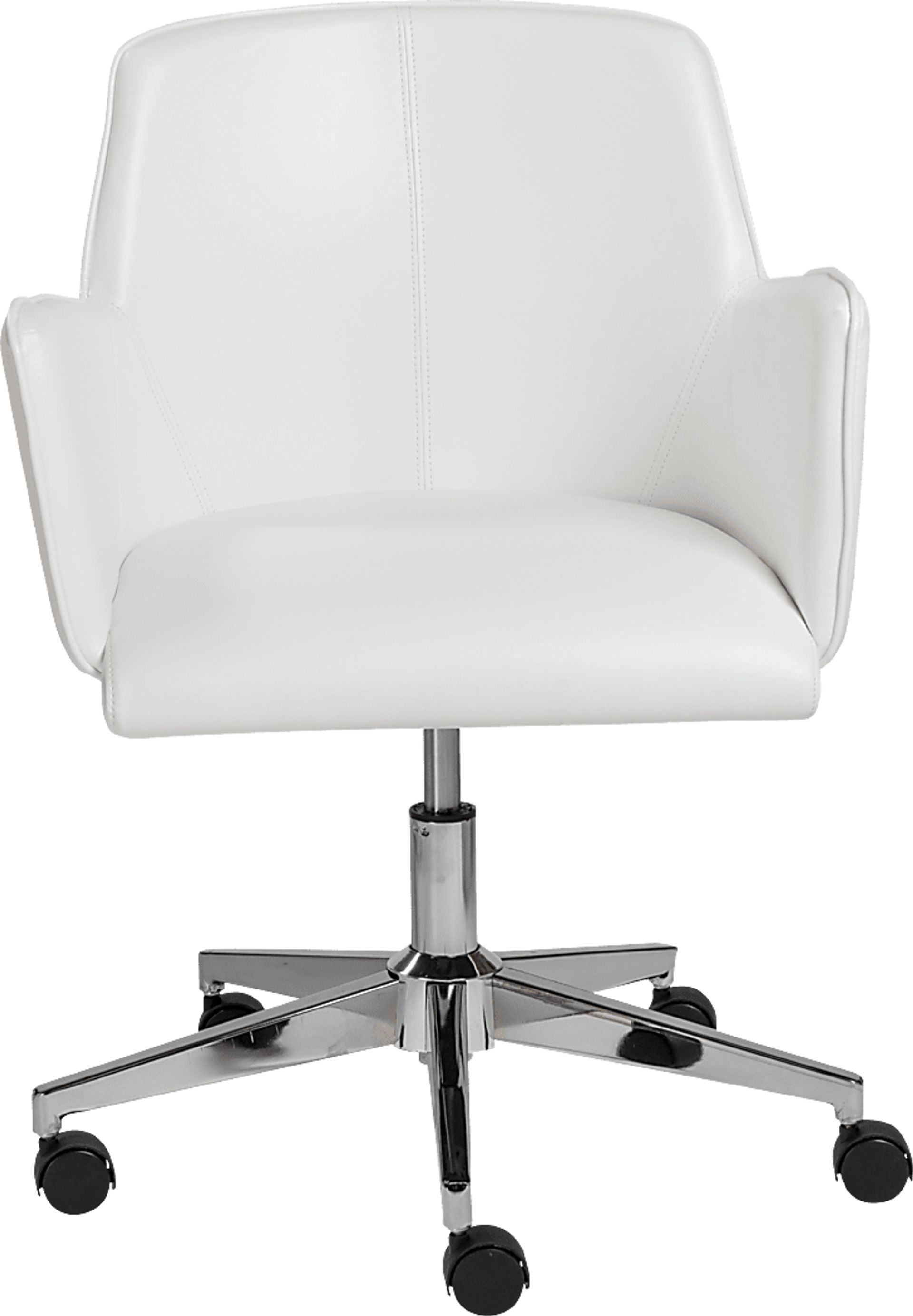 Babineaux I White Office Chair - Image 3