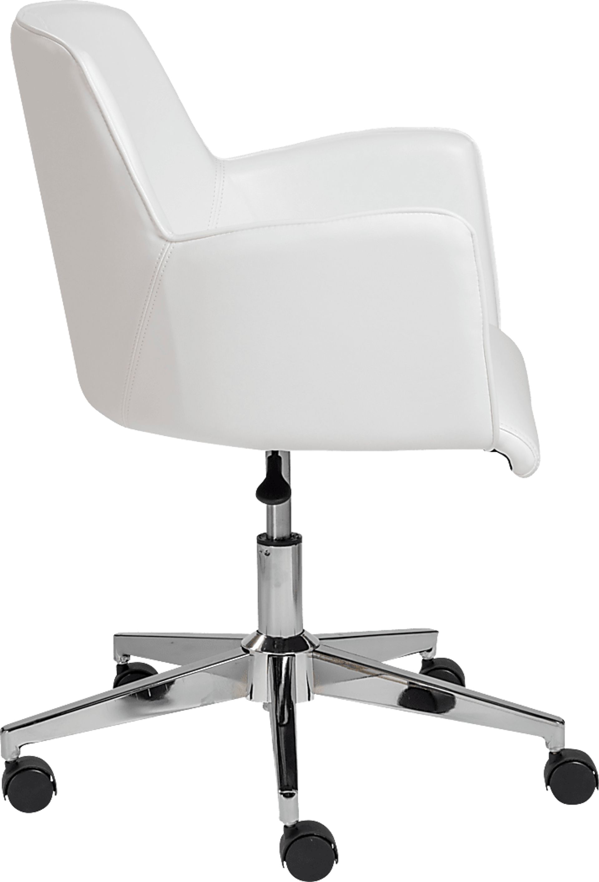 Babineaux I White Office Chair - Image 4