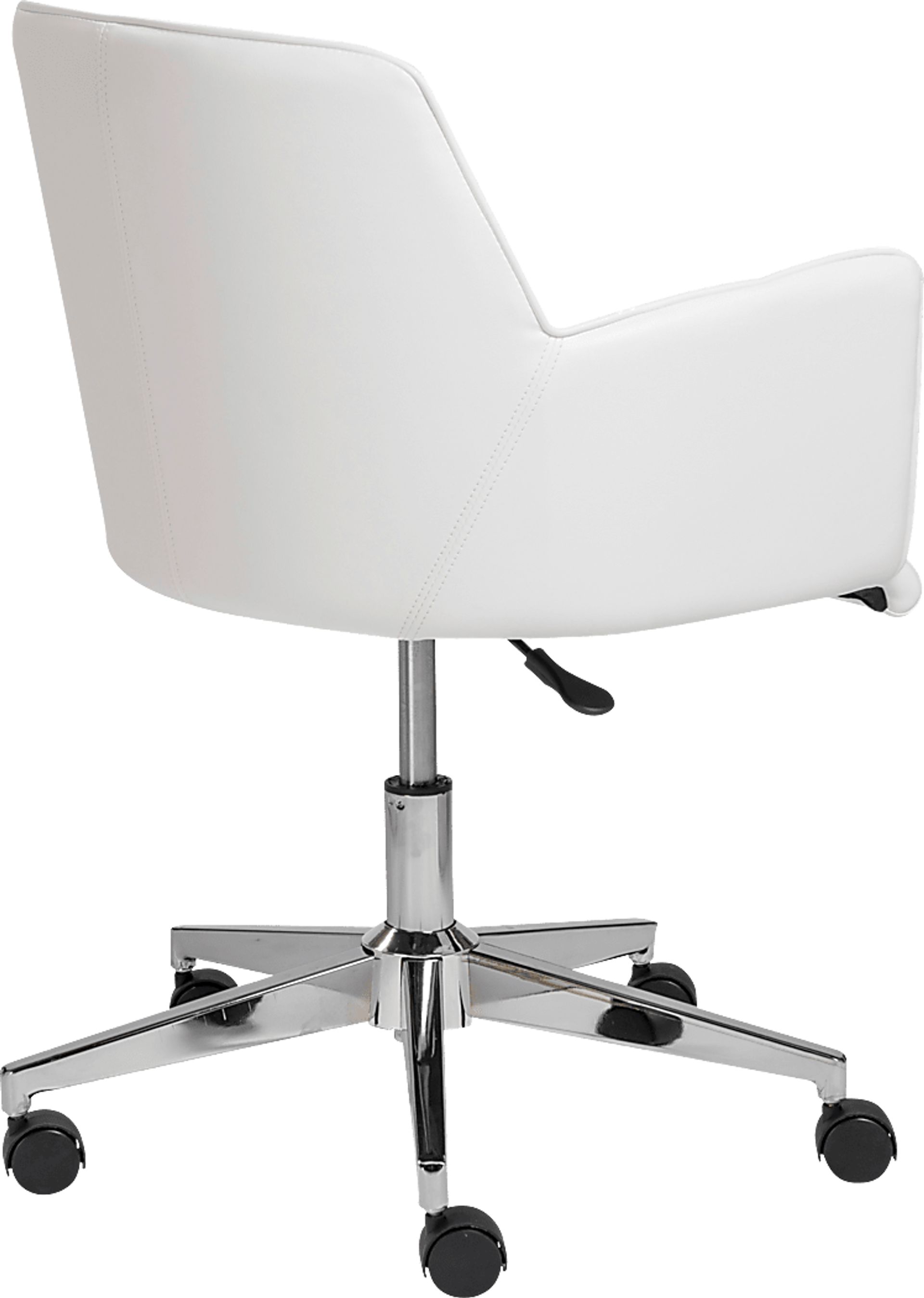 Babineaux I White Office Chair - Image 5