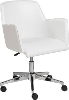 Babineaux I White Office Chair