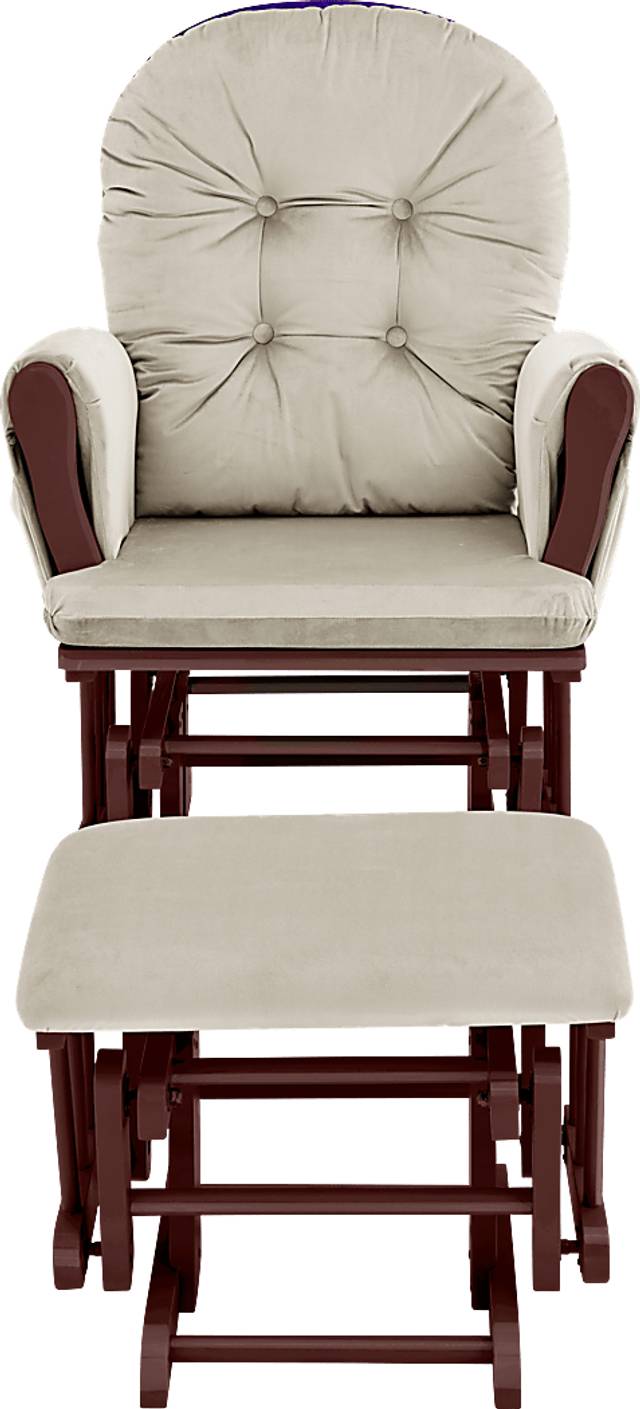 Baby Cache Coletta Beige Glider and Ottoman - Thumbnail - Image 2