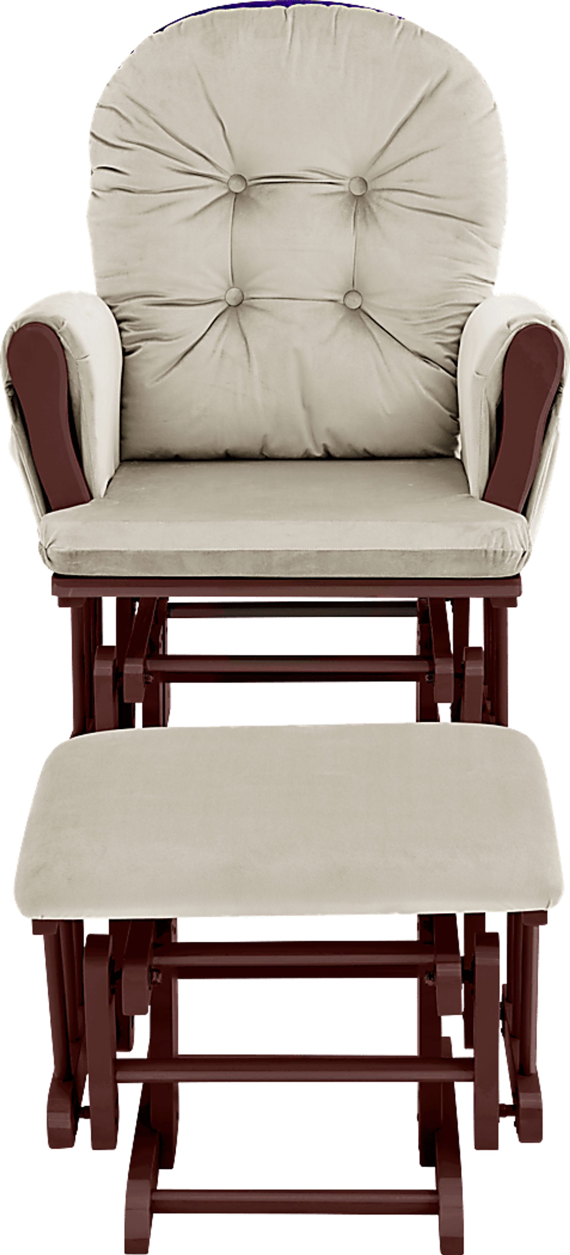 Baby Cache Coletta Beige Glider and Ottoman - Image 2