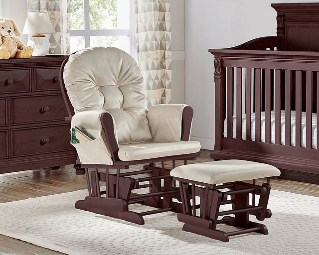 Baby Cache Coletta Beige Glider and Ottoman - Thumbnail - Image 4