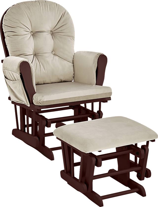 Baby Cache Coletta Beige Glider and Ottoman - Thumbnail - Image 1