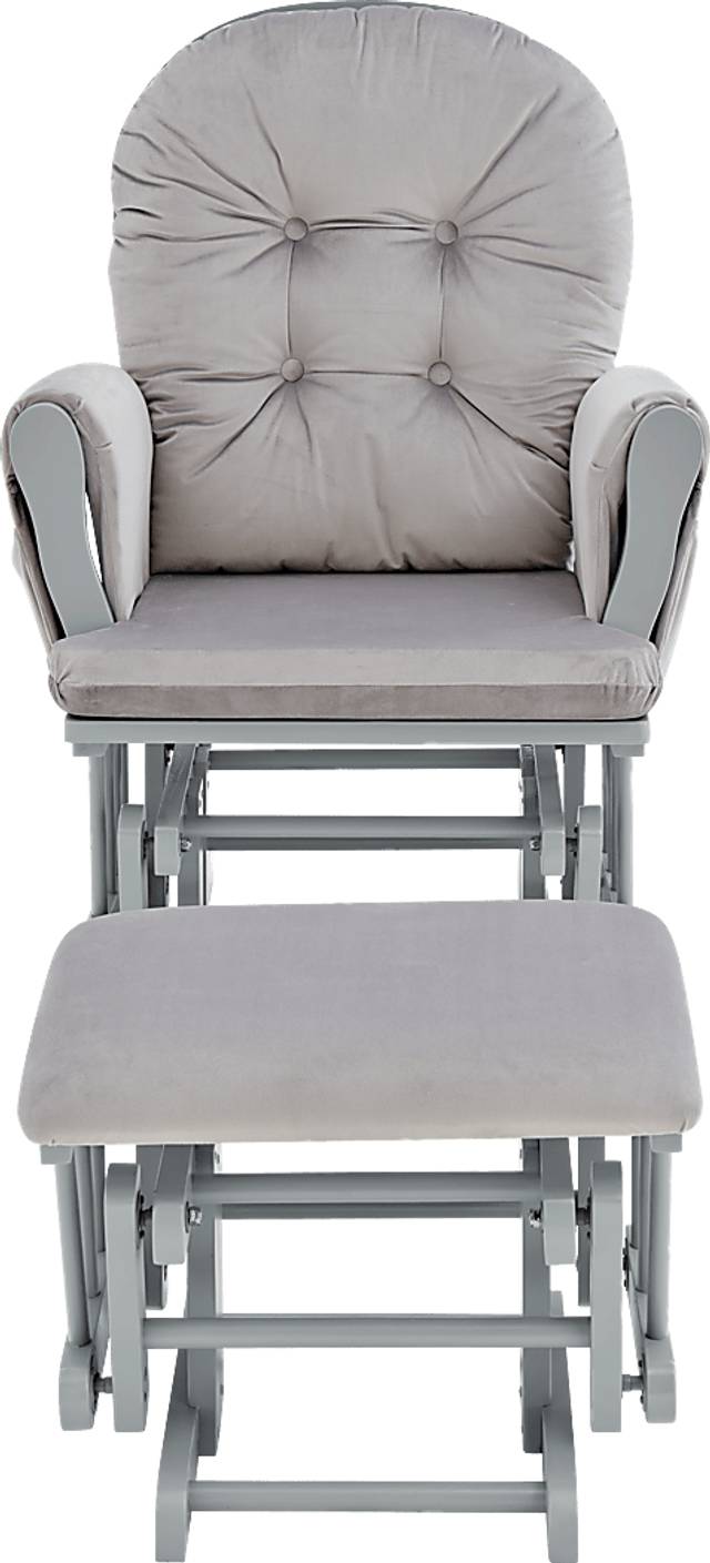 Nursery Coletta Dark Gray Glider and Ottoman - Thumbnail - Image 2