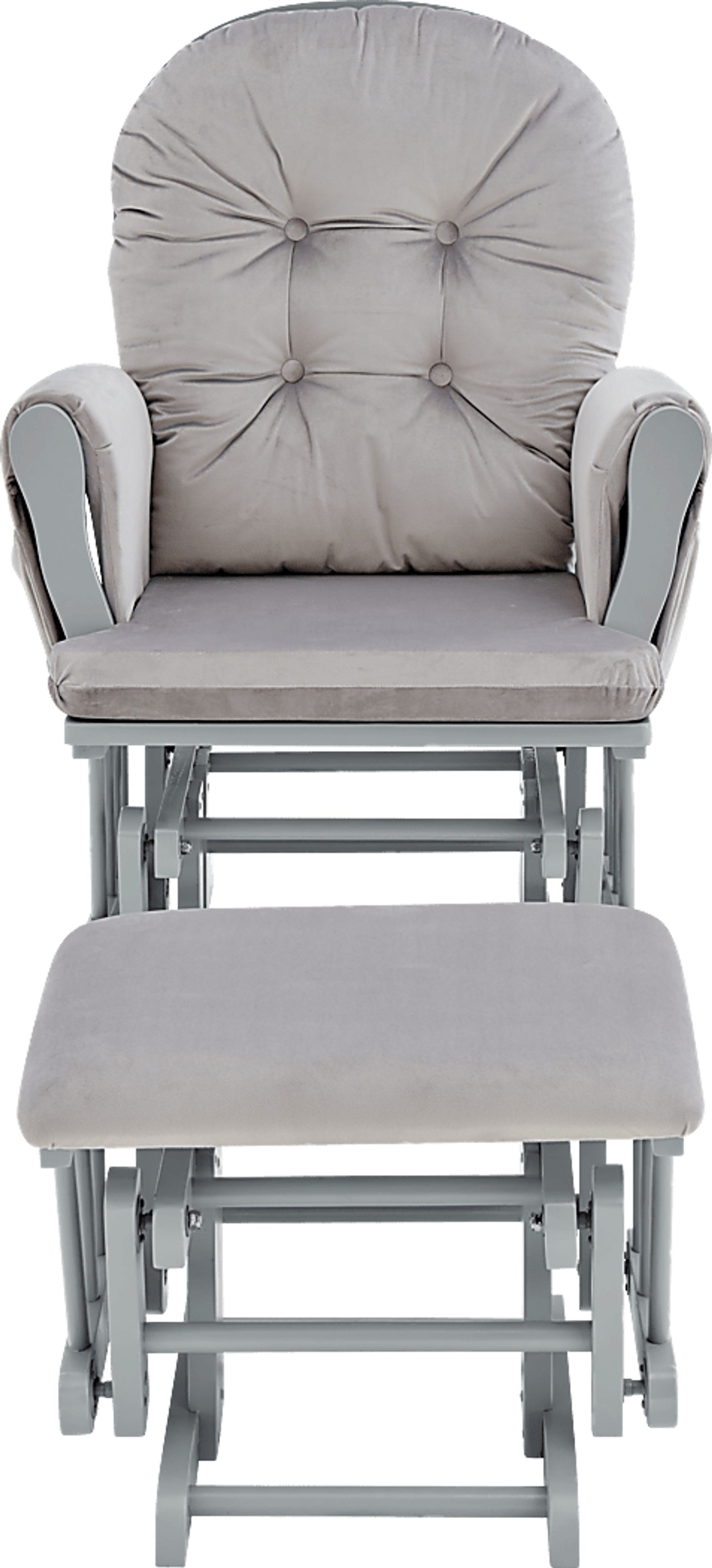 Nursery Coletta Dark Gray Glider and Ottoman - Image 2