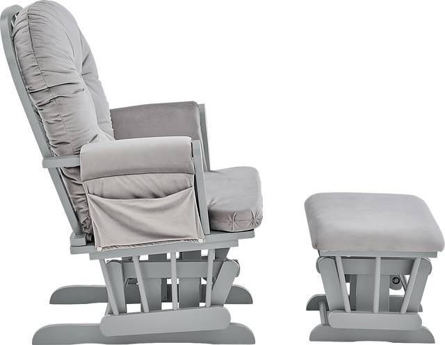 Nursery Coletta Dark Gray Glider and Ottoman - Thumbnail - Image 3