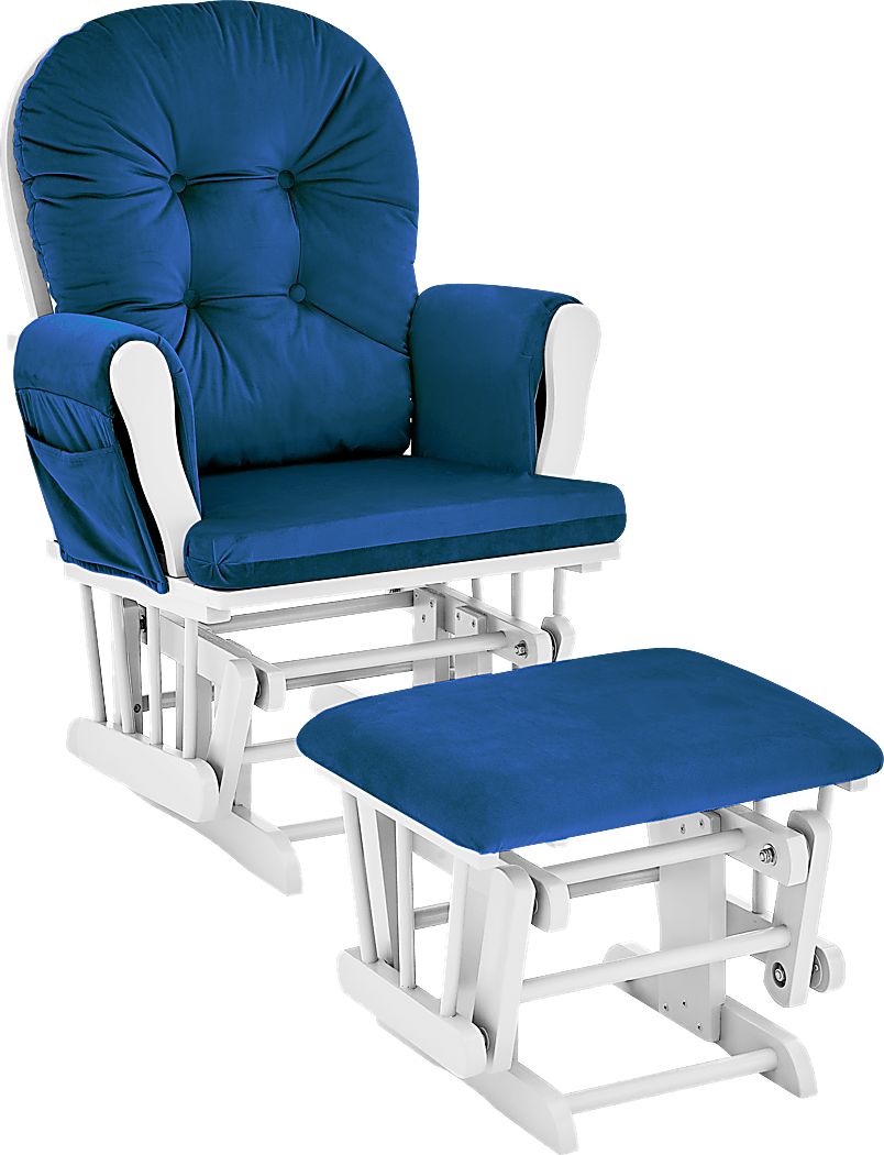 Baby Cache Coletta Navy Glider and Ottoman Rooms To Go