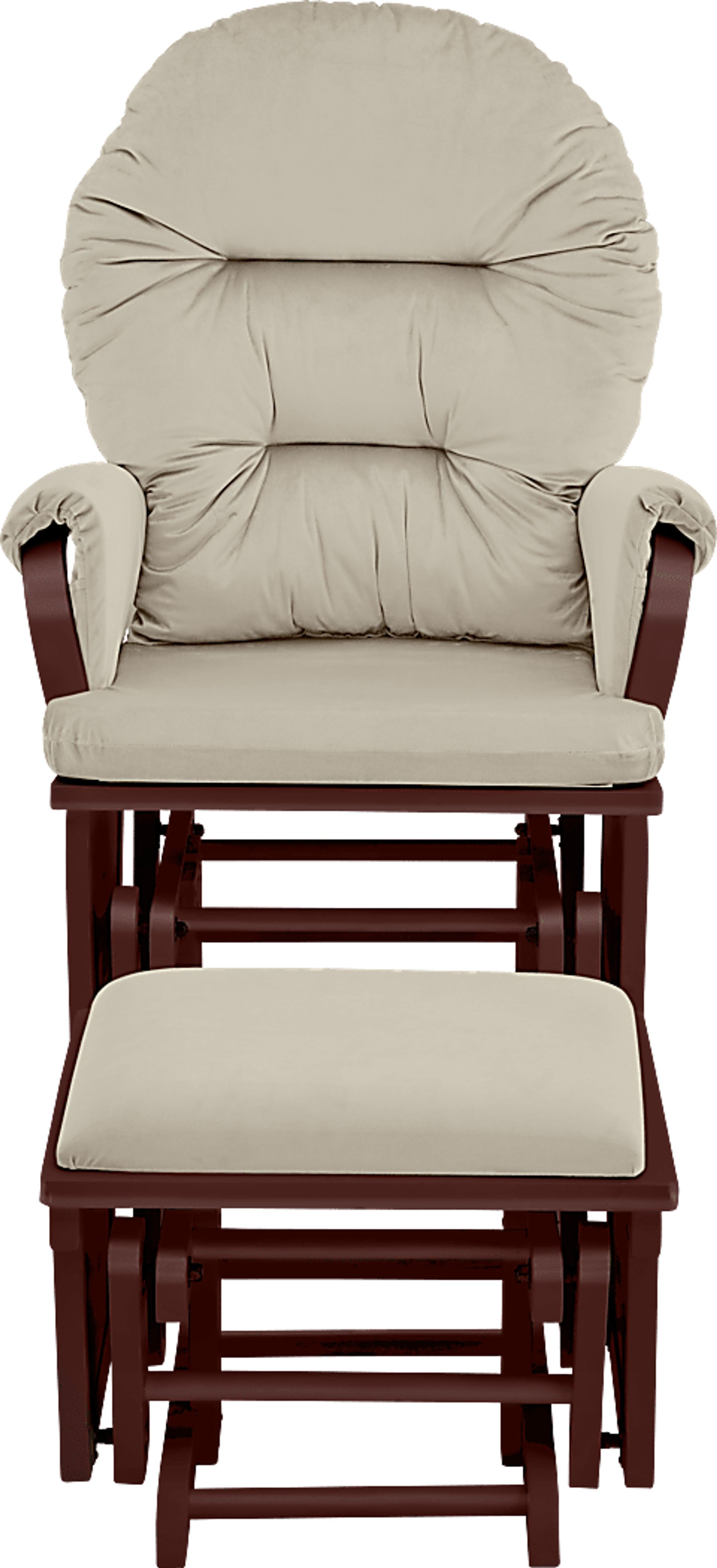 Nursery Faolan Beige Glider and Ottoman - Image 2