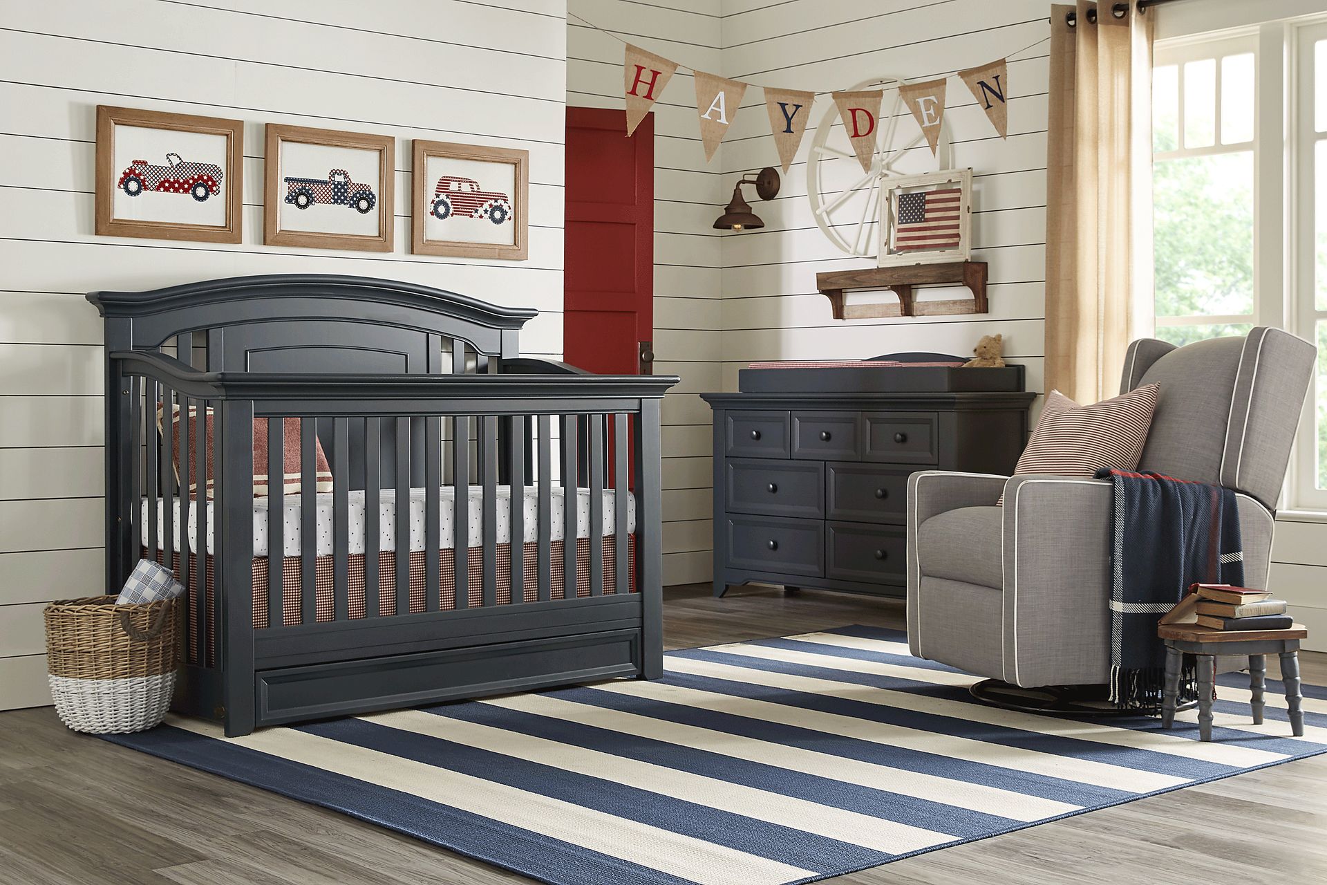 Baby Cache Harborbridge Navy 4 Pc Nursery - Image 1