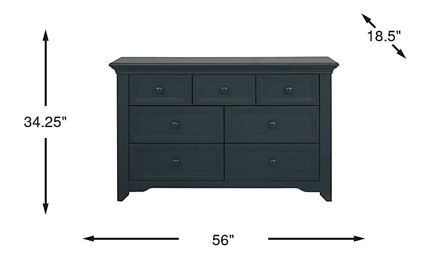 Harborbridge Navy Colors Dresser | Rooms to Go