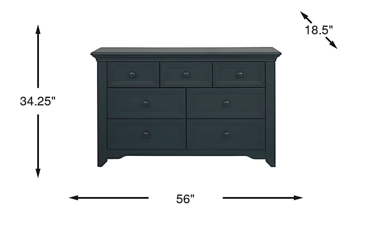 Harborbridge Navy Colors Dresser | Rooms to Go