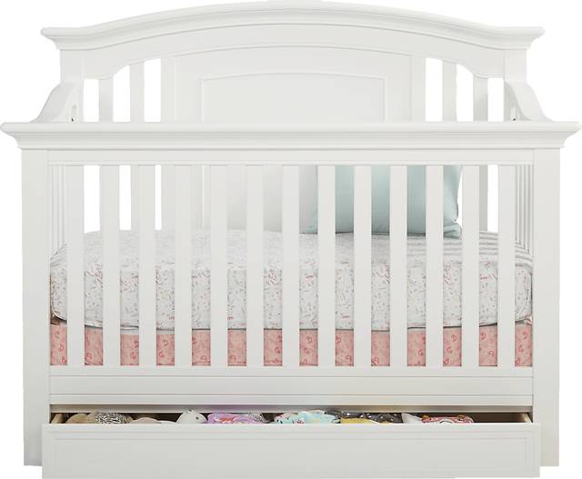 Baby Cache Harborbridge White Convertible Crib - Thumbnail - Image 2