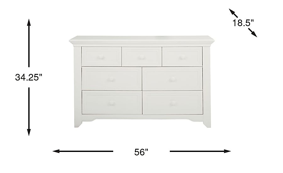 Baby Cache Harborbridge White Dresser Rooms To Go